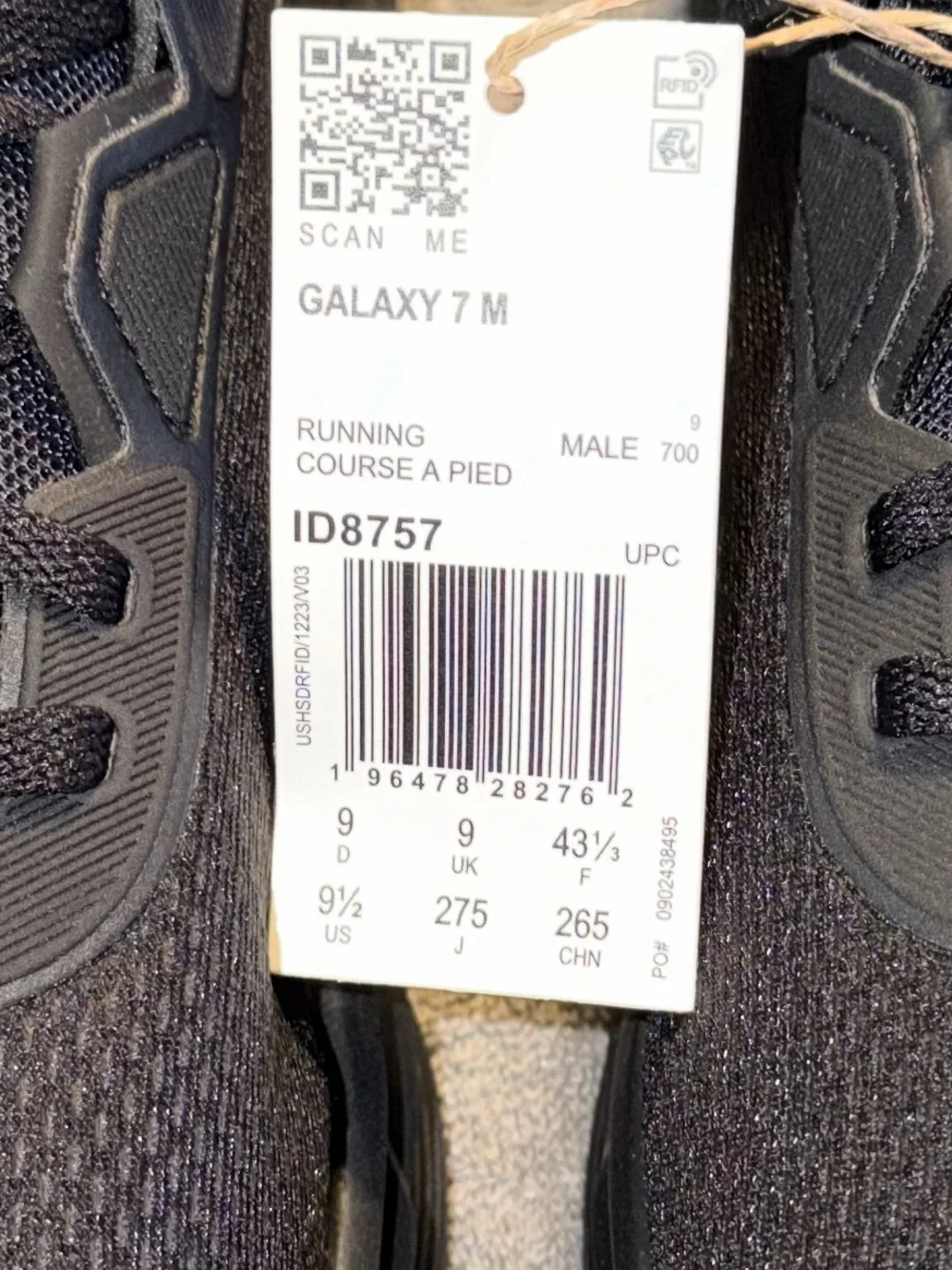Breathable Mesh Size 9.5 NWT Adidas Galaxy 7 M Running Shoes